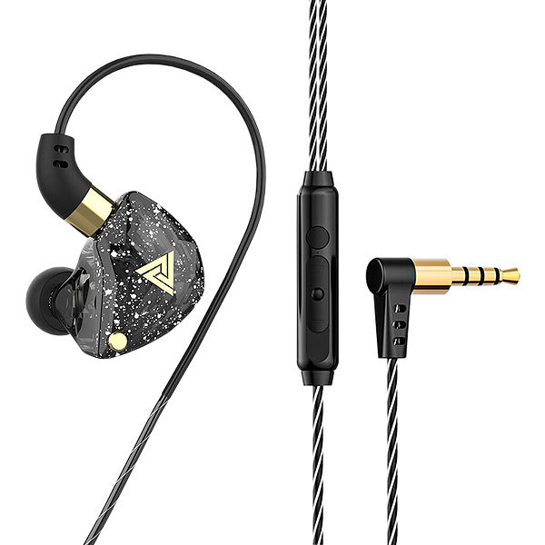 イヤホン 耳掛け式 カナル型 有線接続 4極 3.5mm リモコン付き
