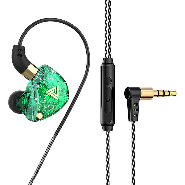 イヤホン 耳掛け式 カナル型 有線接続 4極 3.5mm リモコン付き マイク