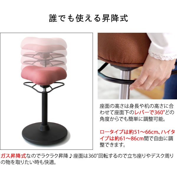 プロポーションスツール（ロータイプ） 姿勢を矯正 猫背を矯正