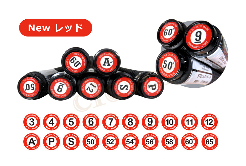 ゴルフマーカー アイアンクラブ 番手マーカー 20個セット アイアン