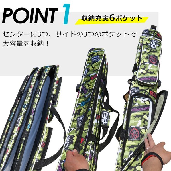 ロッドケース 釣竿ケース フィッシングバッグ 竿袋 釣りバッグ ロッドケース 釣竿ケース フィッシングバッグ 竿袋 釣りバッグ
