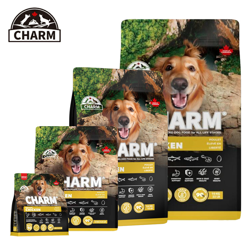 CHARM フリーランチキンドッグフード 340g×3 2kg×2 5.4kg 10kg