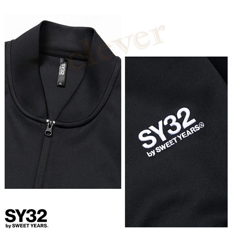 SY32 by SWEET YEARS SY32 ゴルフ トップス ジャケット 14109 SHIRTS ジップアップジャケット ジャンパー ダンボールニット ボンバージャケット 正規販売店｜kp501no2｜04