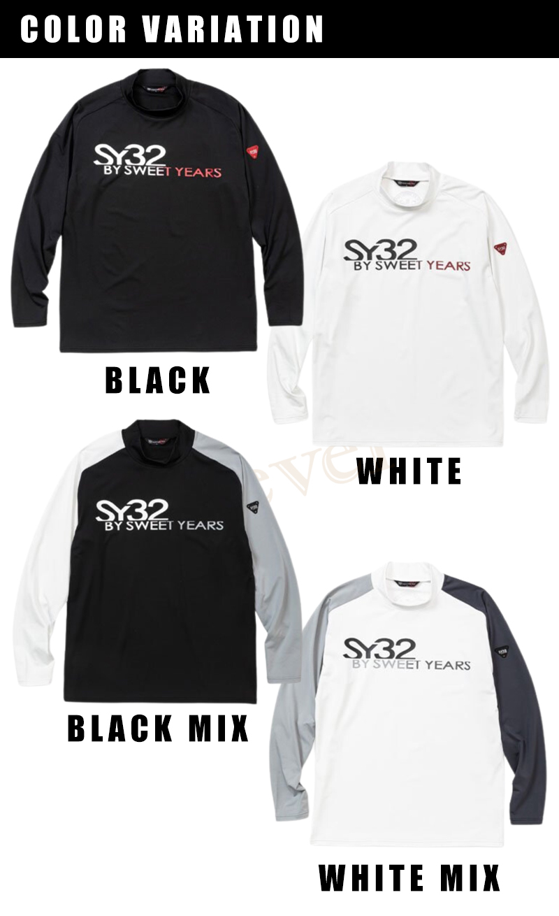 【SY32 SWEET YEARS】モックネックシャツ L ホワイト MOCKNECK SHIRTS｜MEN'S - 【公式】SY32 by SWEET YEARS GOLF