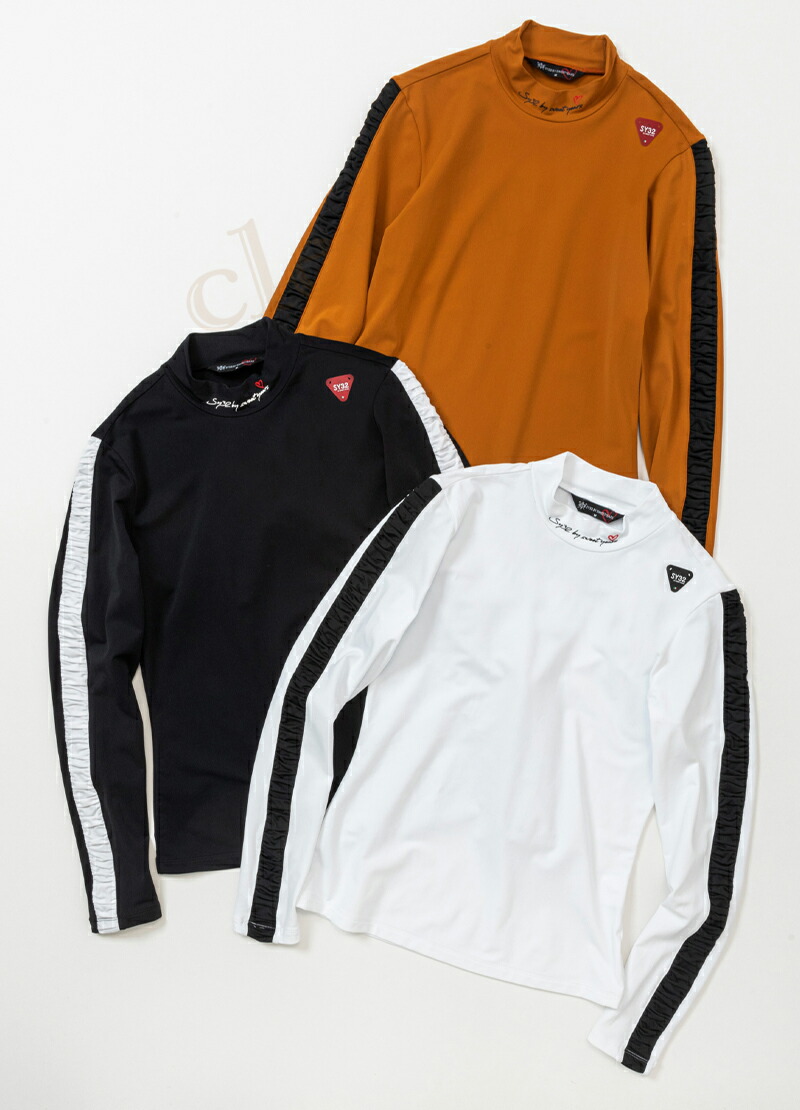 SY32 by sweet years ゴルフ レディース モックシャツ SY32 ゴルフ モックネックシャツ トップス モックネック レディース