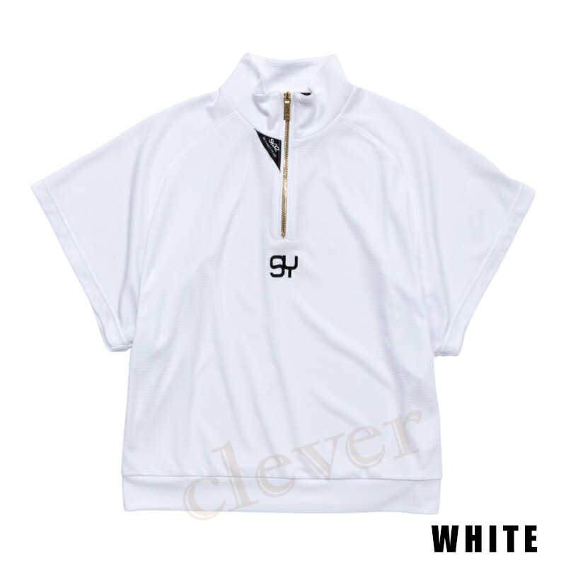 SY32 ゴルフ レディース ハーフジップモックネック シャツハーフ