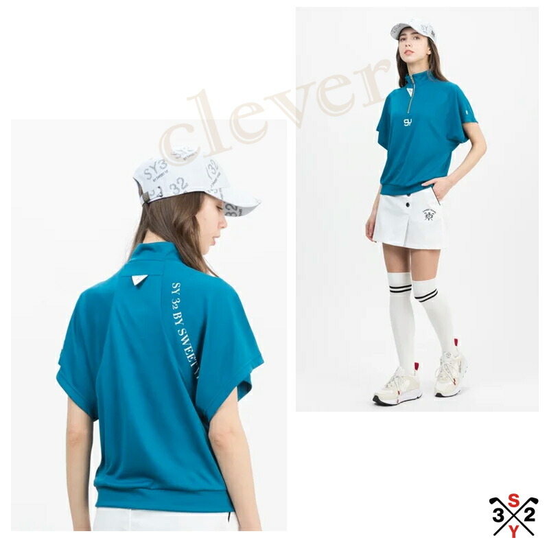 sy32 レディース　ウェア　モックネック　ホワイト 30%OFF レディース モックネック ホワイト PIN MESH MOCK SHIRTS