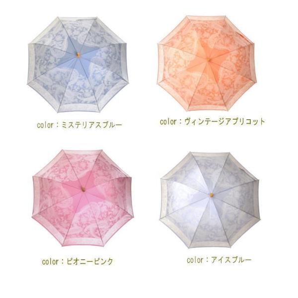【未使用品】槇田商店 傘 kirie ペイズリー ブルー 晴雨兼用 長傘 大人かわいいレディース長傘！晴雨兼用雨傘8本骨60cm