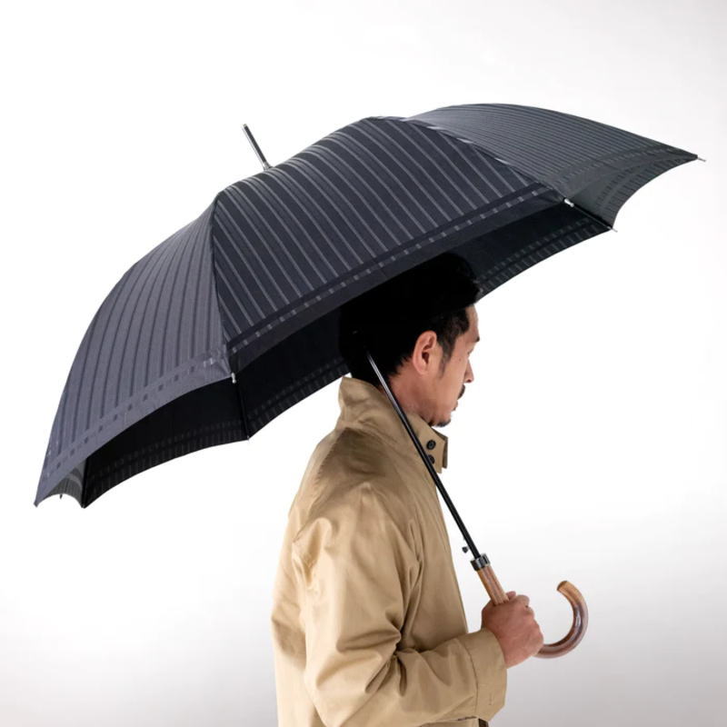 紳士晴雨兼用傘】槙田商店 長傘（日本製）ビジネスシーンに寄り添った