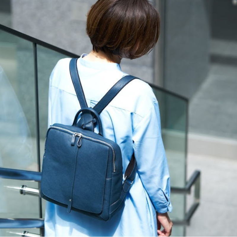 IMAIBAG(イマイバッグ）コラボ製品【日本製】牛革製品・ランドセルデザイン・シュリンクヌメ革リュック　ri-2502