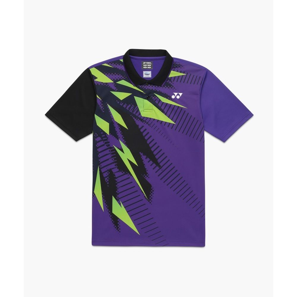 YONEX テニスウェア Lサイズ ブラック/パープル YONEX テニス シャツ（色：パープル系）｜ウエア｜テニス｜スポーツ