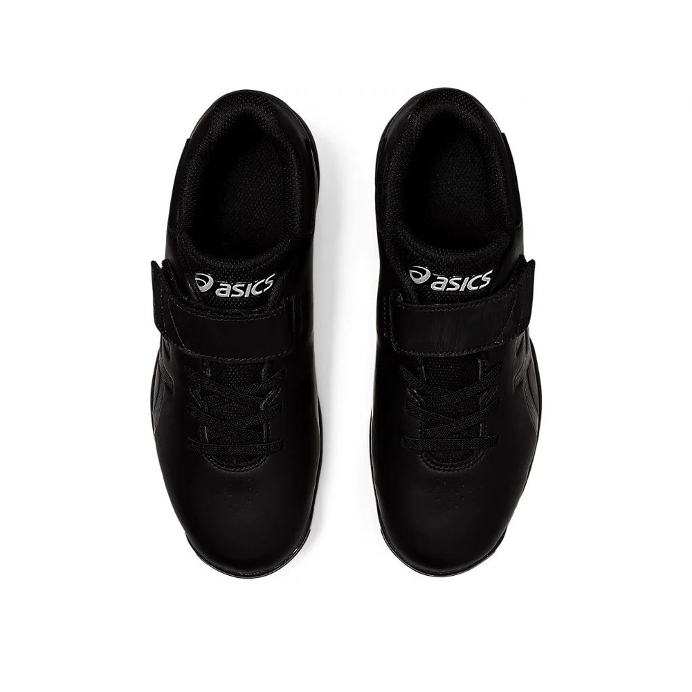 27cm asics アシックス　スパイク　ベルクロ　ブラック　野球 ASICS 26cmのみ アシックス 野球 埋込金具スパイク 金属歯