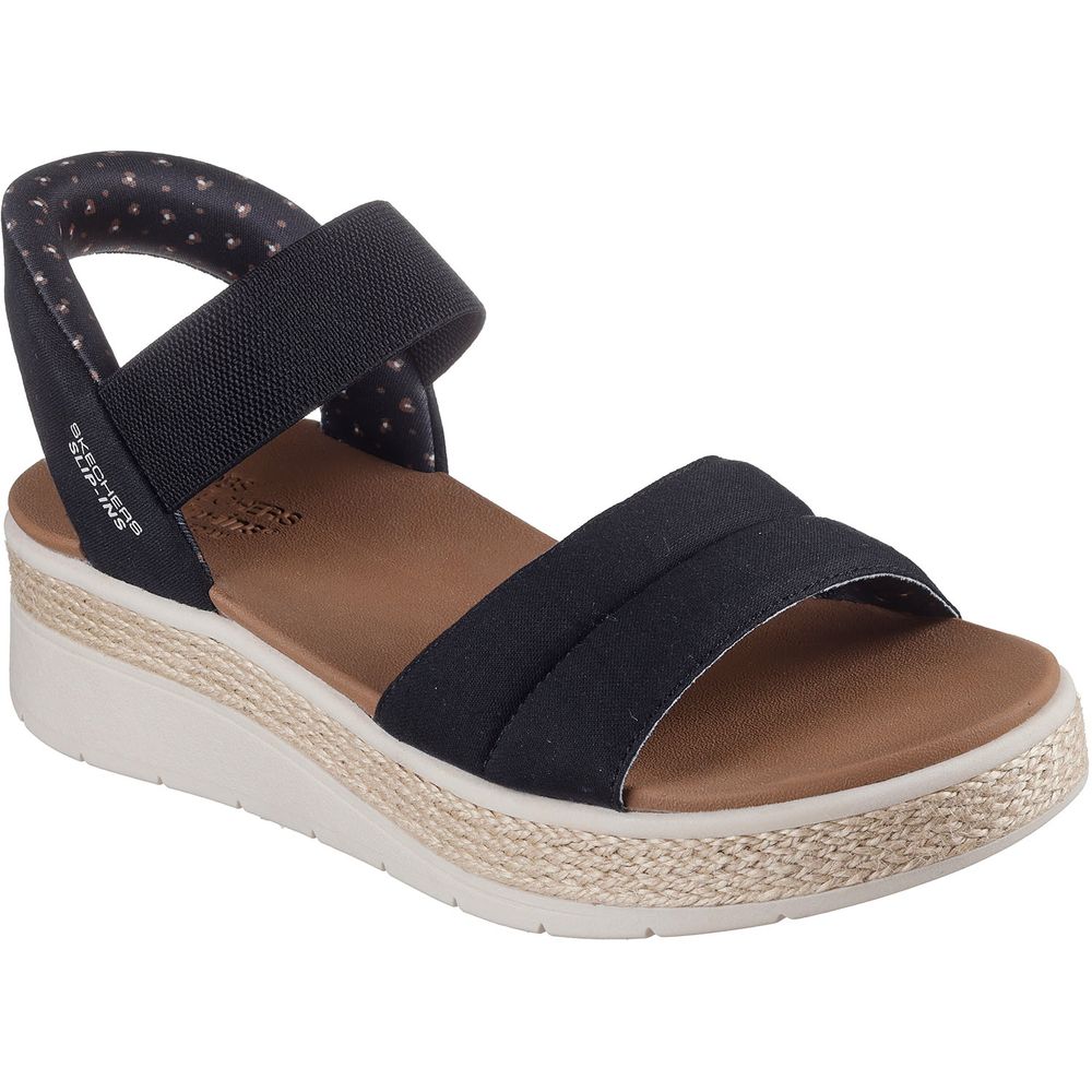 【新品】スケッチャーズ BOBS SUN RAY ブラック 23cm SKECHERS スケッチャーズ BOBS SUN RAY ブラック レディース