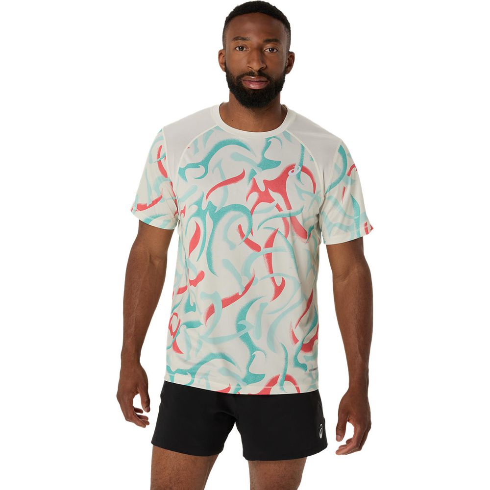 アシックス asics ランニングウェア メンズ   ROADグラフィック半袖シャツ 2011D092-200 2025SS | ASICS
