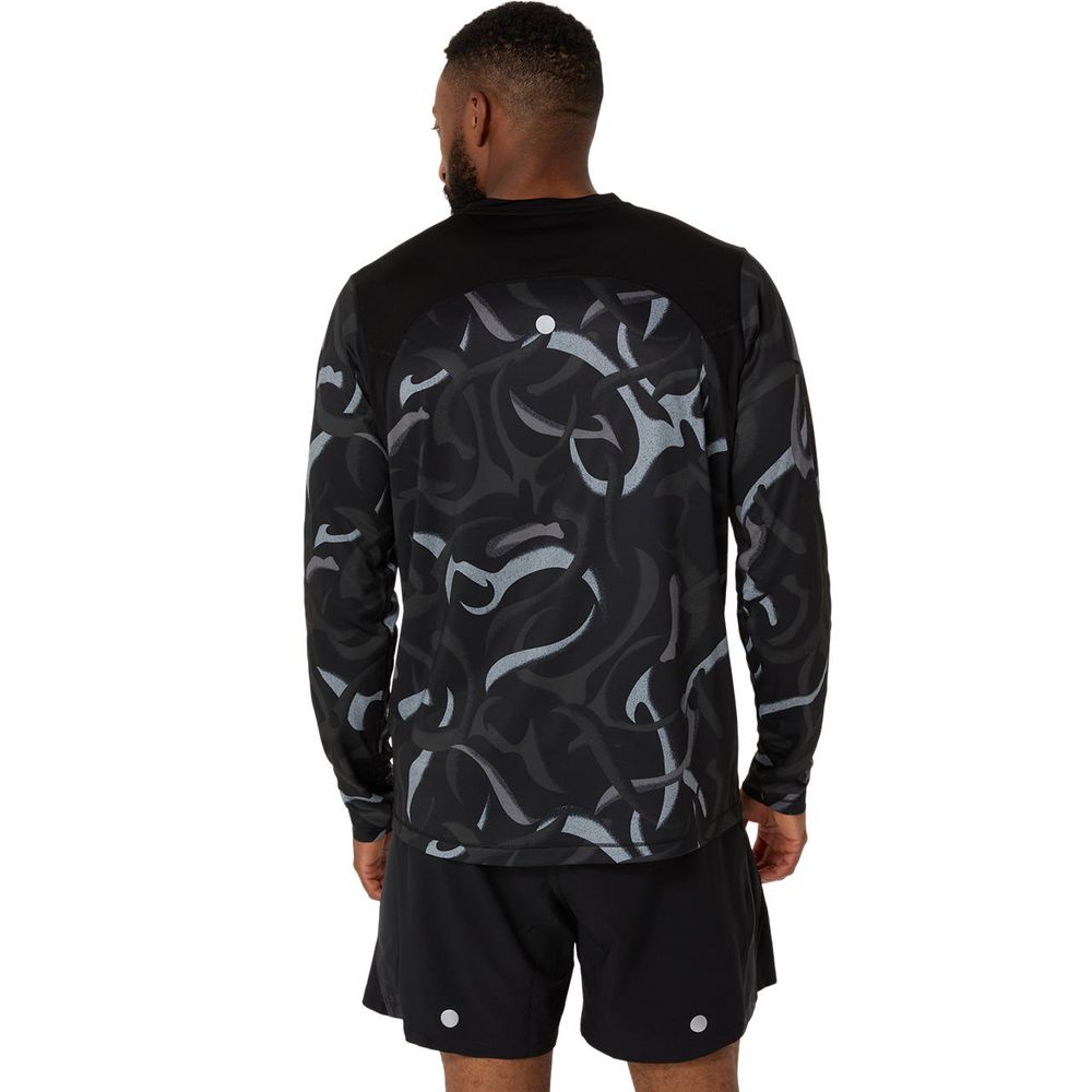 アシックス asics ランニングウェア メンズ   ROADグラフィック長袖シャツ 2011D099-001 2025SS | ASICS | 02