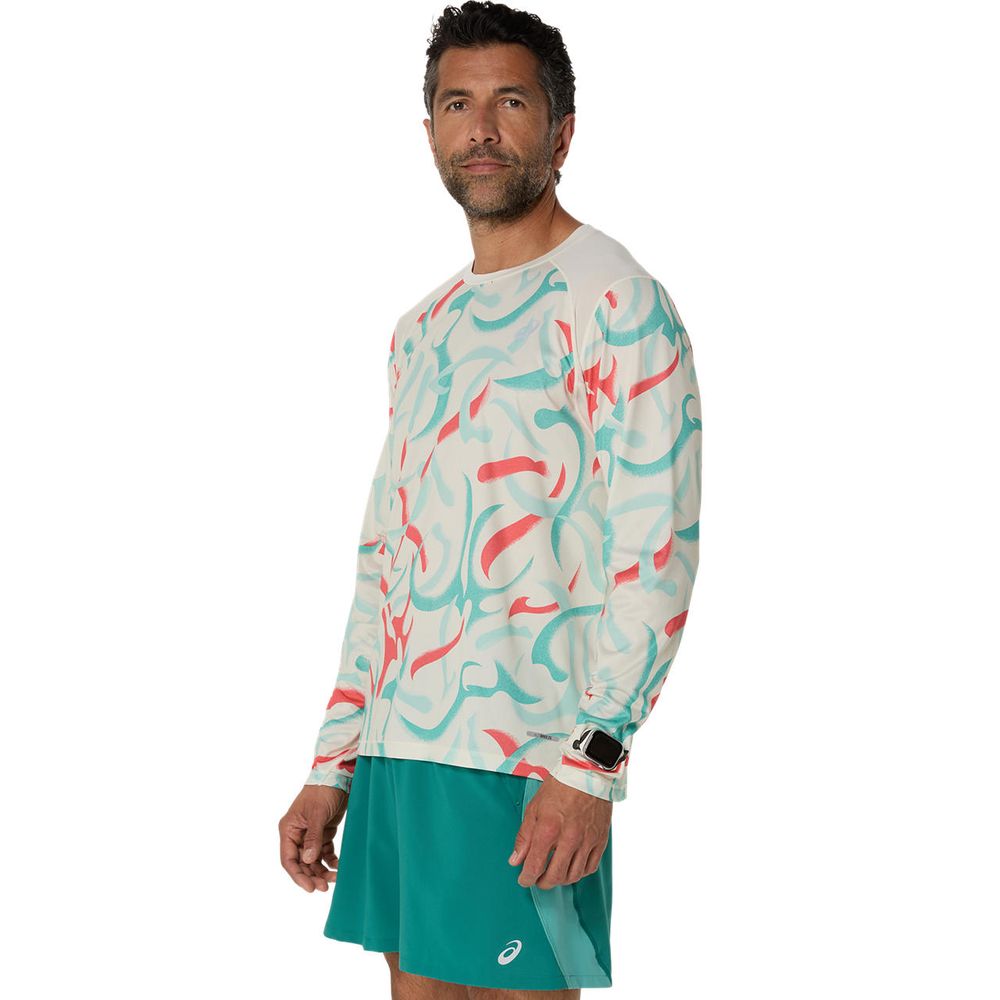 アシックス asics ランニングウェア メンズ   ROADグラフィック長袖シャツ 2011D099-200 2025SS | ASICS | 03