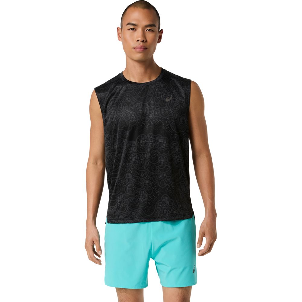 アシックス asics ランニングウェア メンズ   グラフィックスリーブレストップ 2011D649 2026FW | ASICS | 01