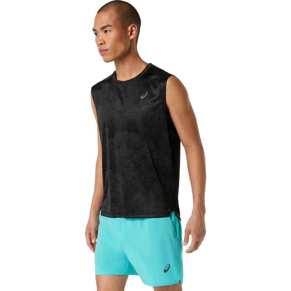 アシックス asics ランニングウェア メンズ   グラフィックスリーブレストップ 2011D649 2026FW | ASICS | 04