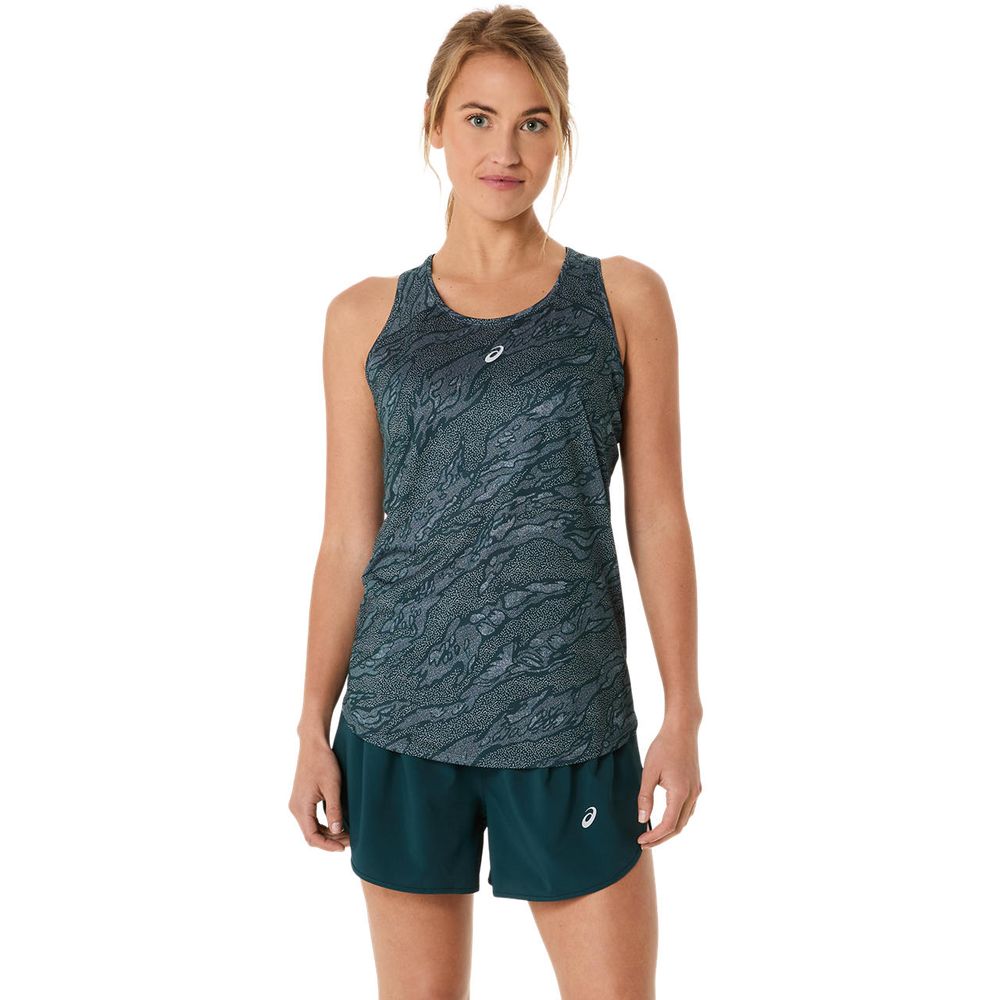 アシックス asics ランニングウェア レディース   ROADランニンググラフィックシングレット 2012D071-302 2025SS | ASICS