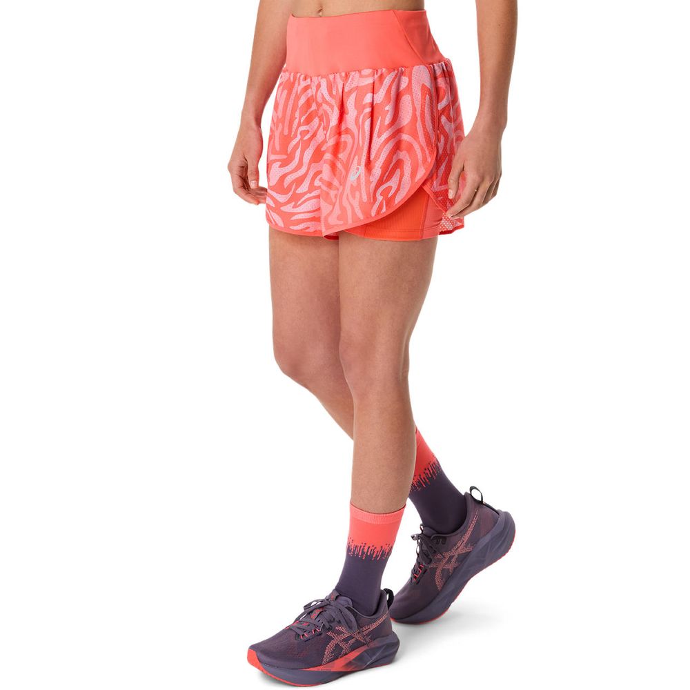 アシックス asics ランニングウェア レディース   ROAD AOP 2-N-1 3.5インチショーツ 2012D077-700 2025SS | ASICS | 03