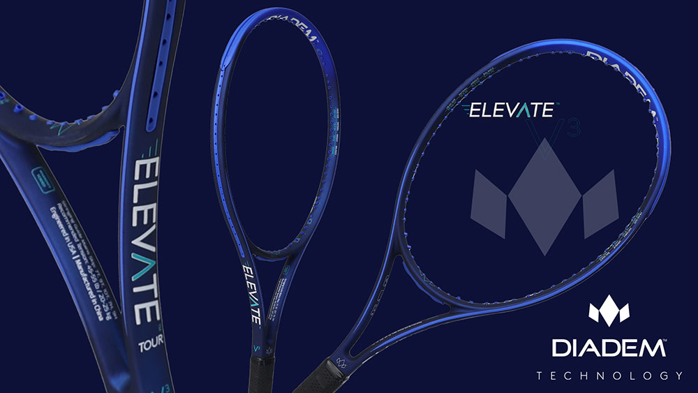 ダイアデム DIADEM テニスラケット エレベート 98 V3 ELEVATE 98 V3 フレームのみ DIA-TAA007 『即日出荷』