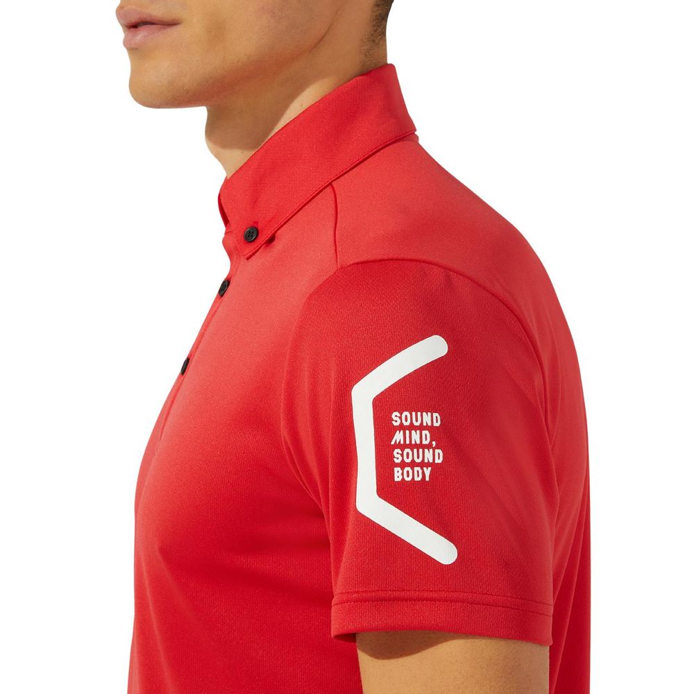 アシックス asics フィットネスウェア メンズ TEAM HEXAGON POLO RECYCLE 2031D728 2023SS | ASICS | 01