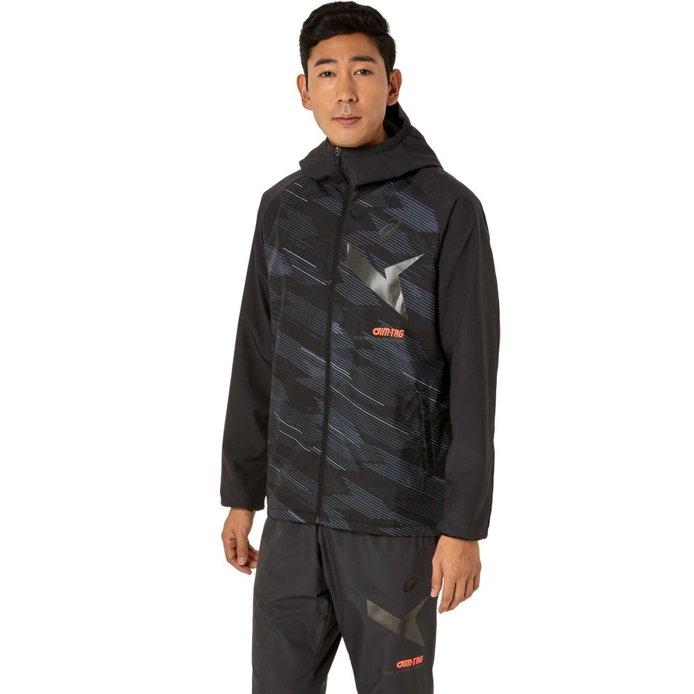 アシックス asics フィットネスウェア メンズ   AIM-TRG裏トリコットグラフィックウィンドブレーカーフーディー 2031E729 2024FW | ASICS | 04