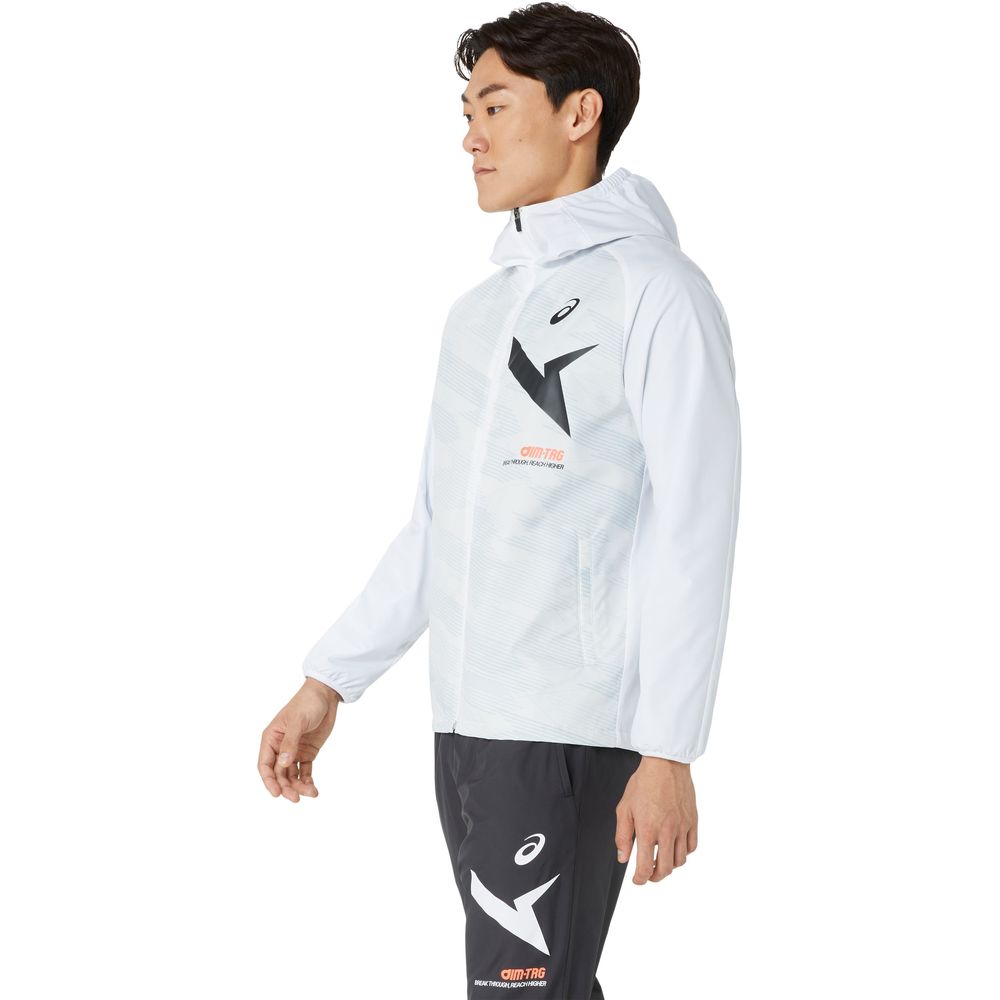 アシックス asics フィットネスウェア メンズ   AIM-TRG裏トリコットグラフィックウィンドブレーカーフーディー 2031E729 2024FW | ASICS | 06