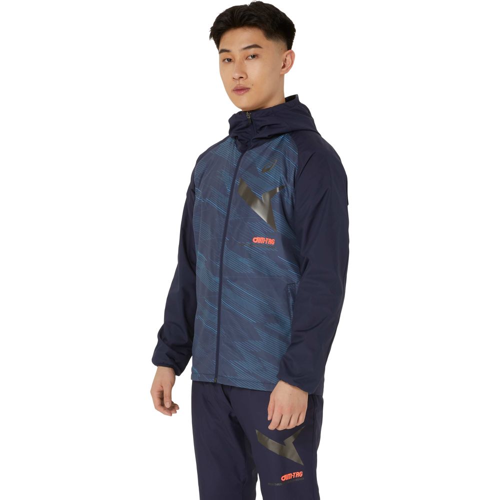 アシックス asics フィットネスウェア メンズ   AIM-TRG裏トリコットグラフィックウィンドブレーカーフーディー 2031E729 2024FW | ASICS | 08