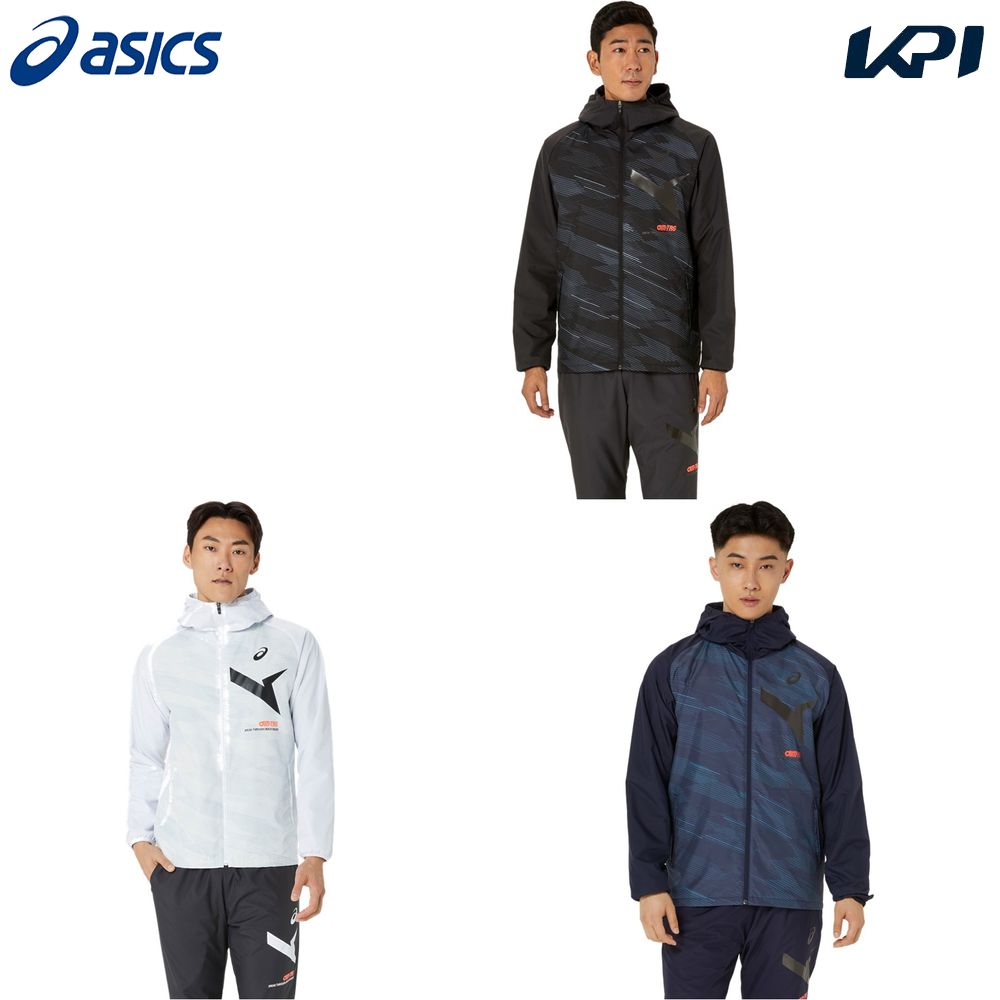 アシックス asics フィットネスウェア メンズ   AIM-TRG裏トリコットグラフィックウィンドブレーカーフーディー 2031E729 2024FW | ASICS