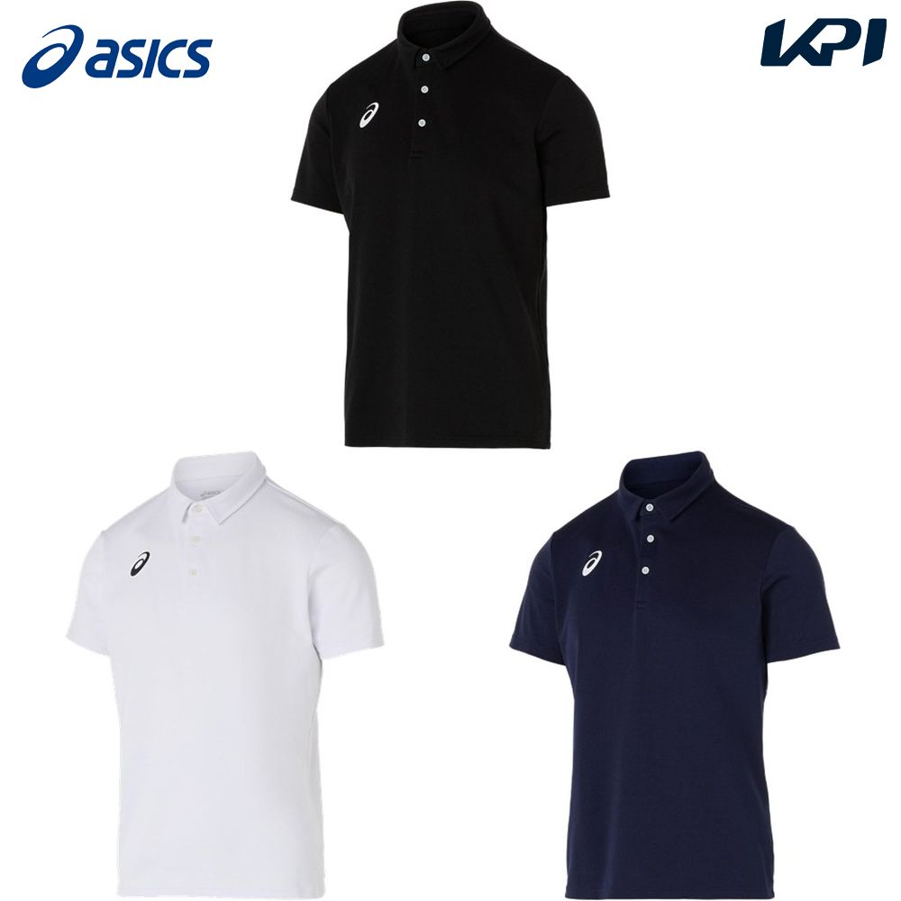 asics アシックス ドライ半袖ポロシャツ ブリリアントホワイト M 2031E953 100 | スポーツ スポーツウェア ウェア メンズ UVカット 吸汗 速乾 ストレッチ ASICS アシックス asics フィットネスウェア メンズ ドライ半袖