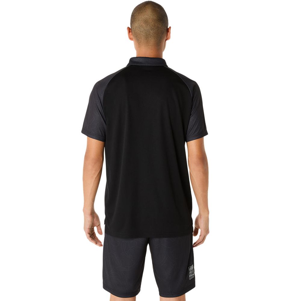 アシックス asics マルチSPウェア ユニセックス   ドライグラフィックボタンダウンポロシャツ 2031E992-001 2025SS | ASICS | 02