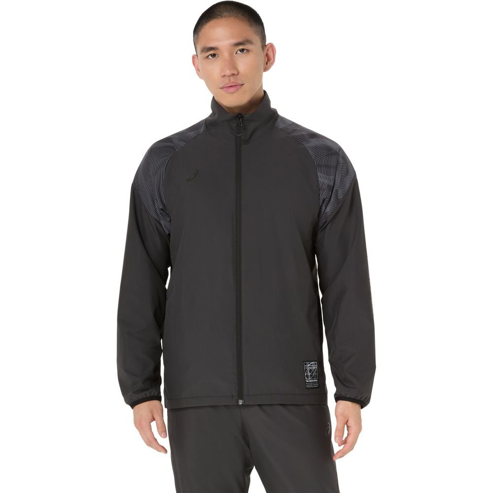 アシックス asics フィットネスウェア ユニセックス   裏トリコットグラフィックウインドブレーカージャケット 2031F175 2025FW | ASICS | 01