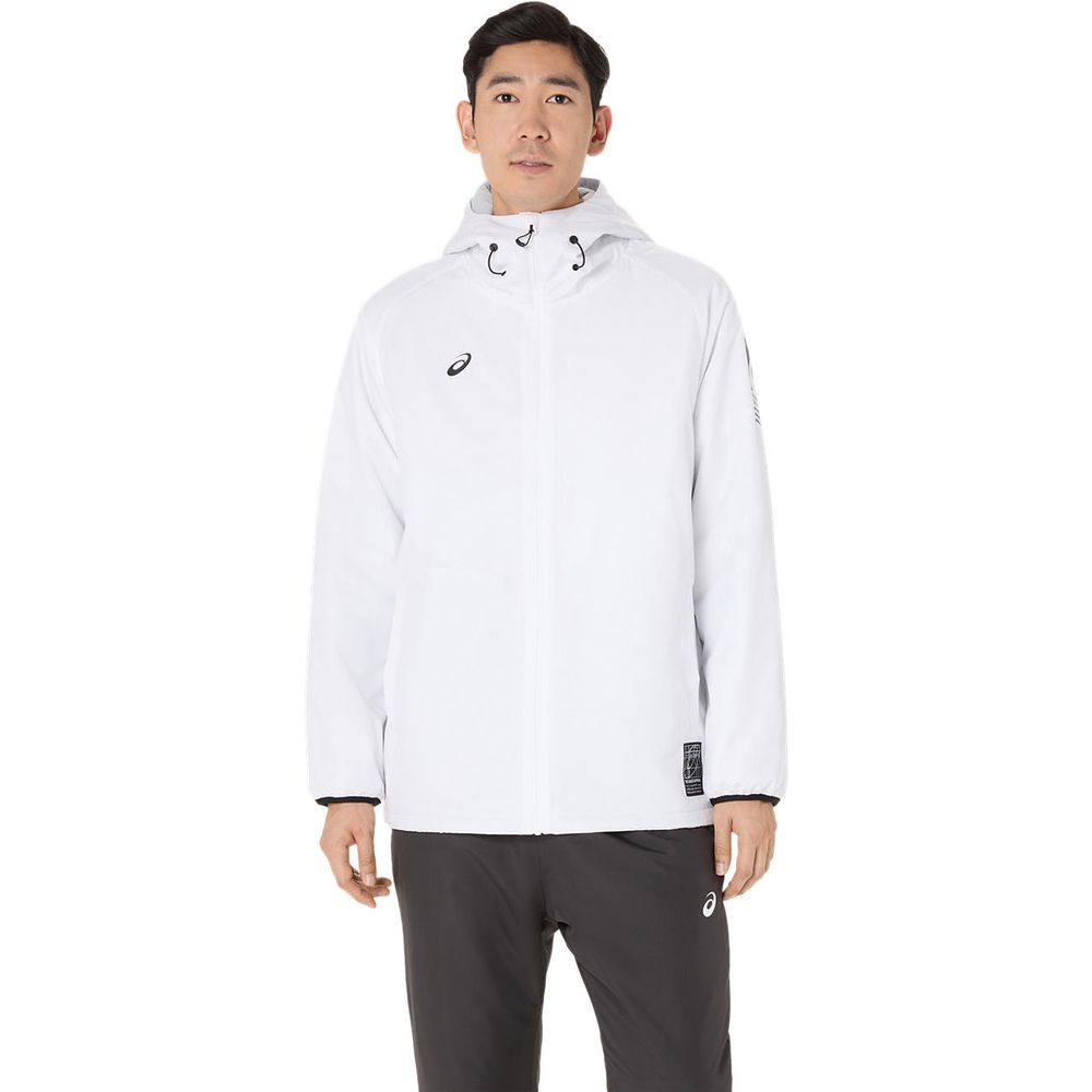 asics トレーニングウェア中わたプレーカーフーディジャケット アウター ASICS（アシックス） フィットネスウェア ユニセックス 中わたウインド
