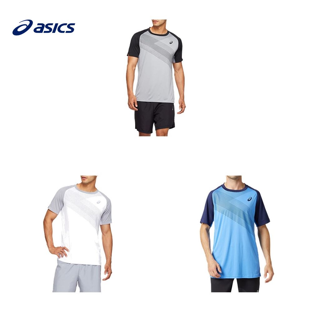 アシックス asics テニスウェア メンズ CLUB グラフィックショートスリーブトップ 2041A085 2020SS