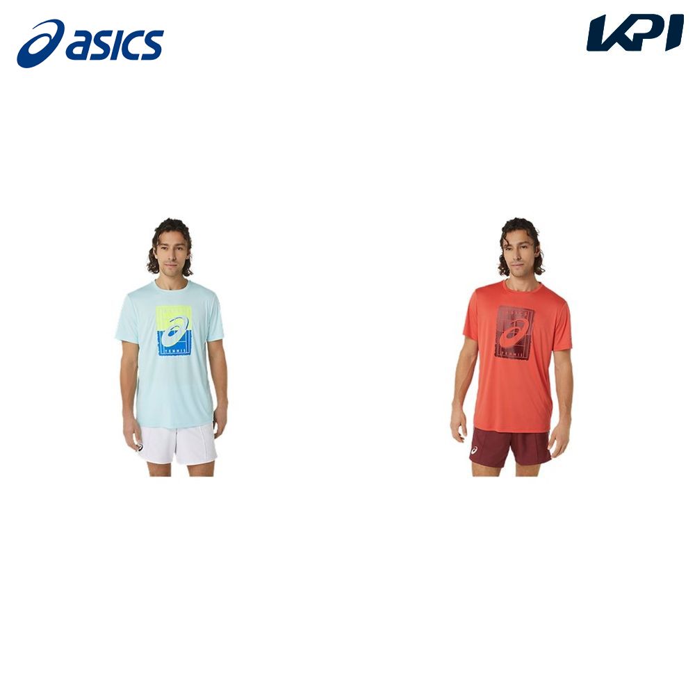 アシックス asics テニスウェア メンズ ＭＥＮ ＣＯＵＲＴ ＧＳ ＧＲＡＰＨＩＣ ＴＥＥ Tシャツ 2041A254- 2023FW