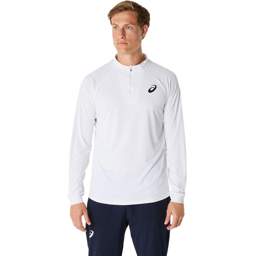 アシックス asics テニスウェア メンズ   MATCH LS 1/2 ZIP TOP 2041A321 2025SS | ASICS | 01