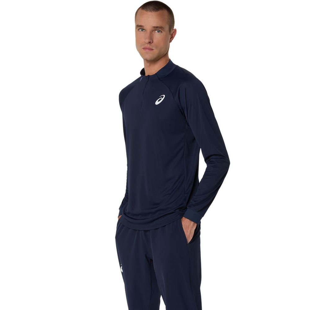 アシックス asics テニスウェア メンズ   MATCH LS 1/2 ZIP TOP 2041A321 2025SS | ASICS | 06