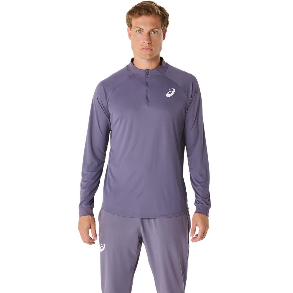 アシックス asics テニスウェア メンズ   MATCH LS 1/2 ZIP TOP 2041A321 2025SS | ASICS | 07