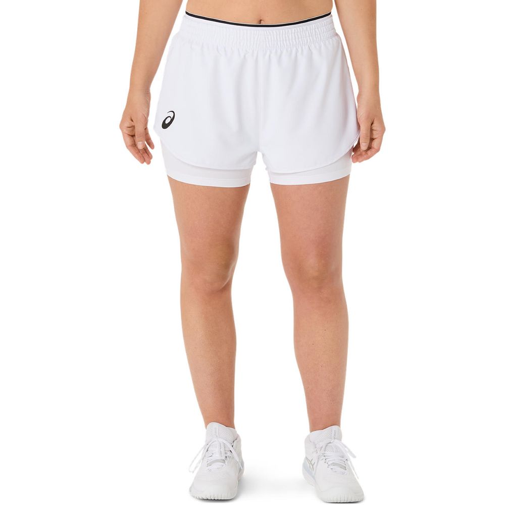 【希少・Mサイズ】アシックス テニスウェア 3点セット ホワイト【品切れ品】 ASICS（アシックス） テニスウェア レディース MATCH SHORT 2042A352