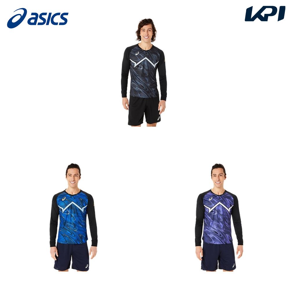 アシックス asics バレーボールウェア メンズ COOL GRAPHIC LS T SHIRT 2051A343 2023FW