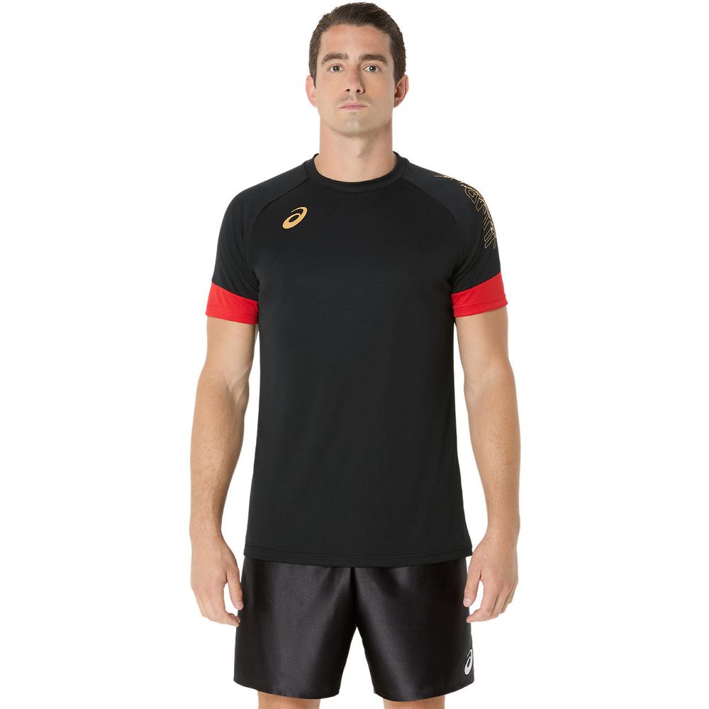 アシックス asics マルチSPウェア    プラクティス半袖シャツ 袖切替  2053A210-001 2025SS | ASICS