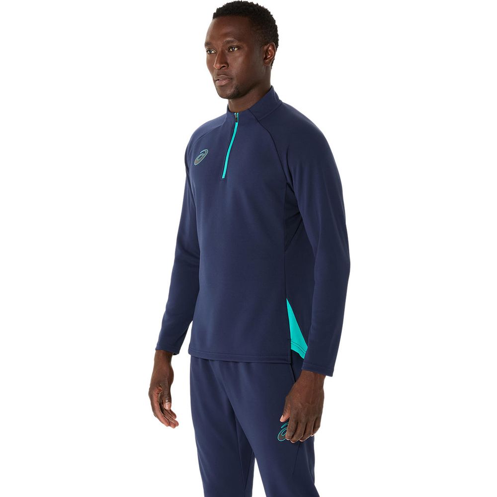 ASICS（アシックス） サッカーウェア メンズ HALFZIP KNIT TOP