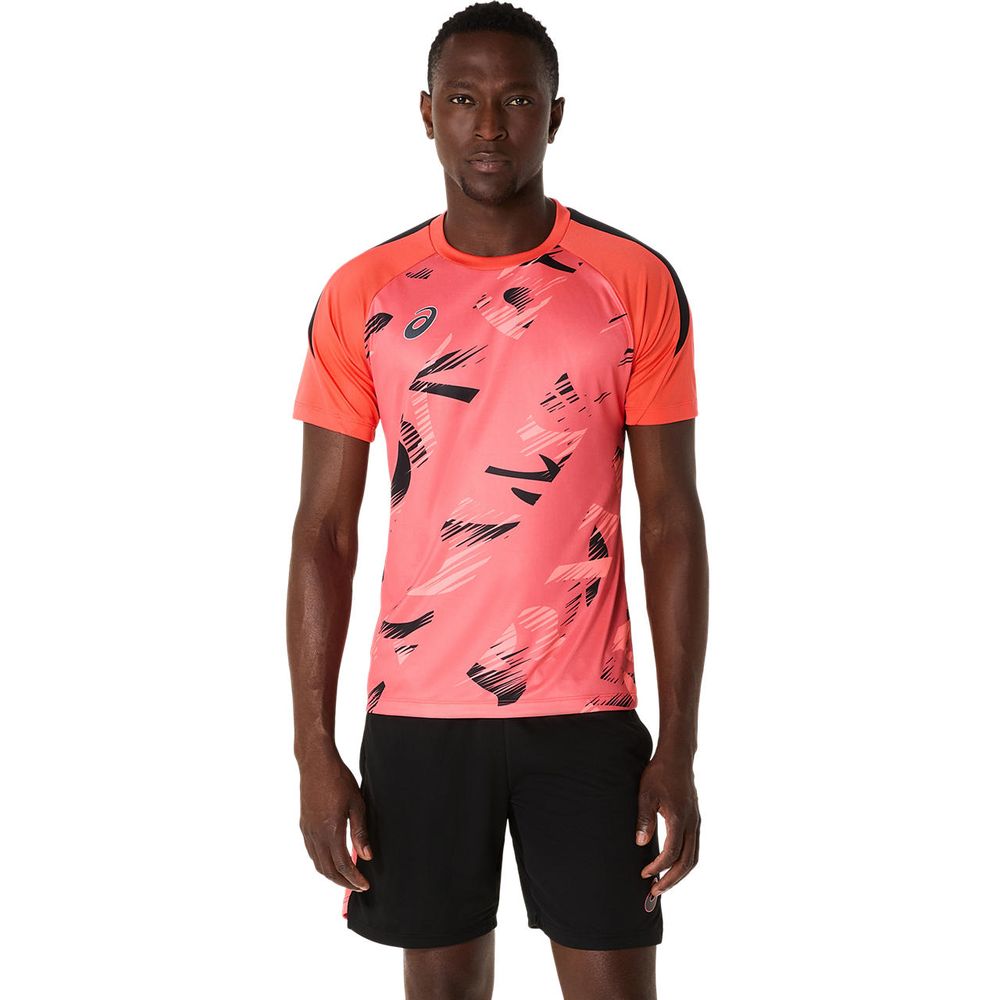 アシックス asics サッカーウェア メンズ   プラクティスグラフィック半袖シャツ 2101A306-700 2025SS | ASICS