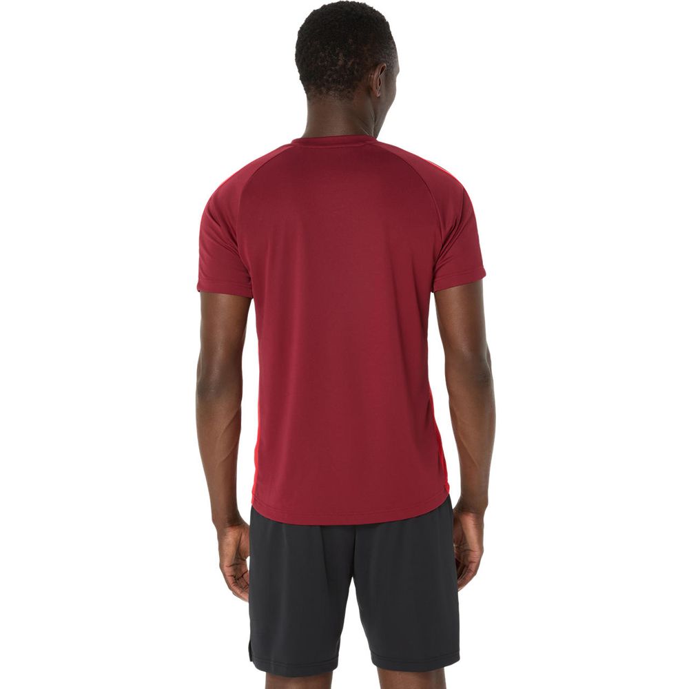 asics サッカーシャツ サイズ15 赤黒 ASICS（アシックス） メンズ サッカー ライセンスシャツ ヴィッセル
