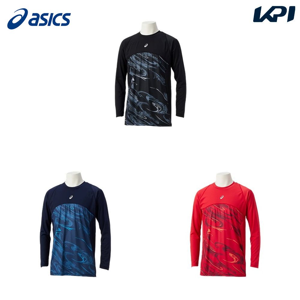 アシックス asics 野球ウェア メンズ ＧＲＰＨＩＣ ＵＮＤＥＲ ＳＨＩＲＴ ＭＦ ＬＳ グラフィックアンダー 2121A337 2023FW