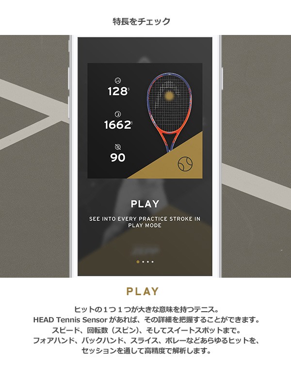 ヘッド HEAD TENNIS SENSOR ヘッドテニスセンサー powered by ZEPP 285807 『即日出荷』