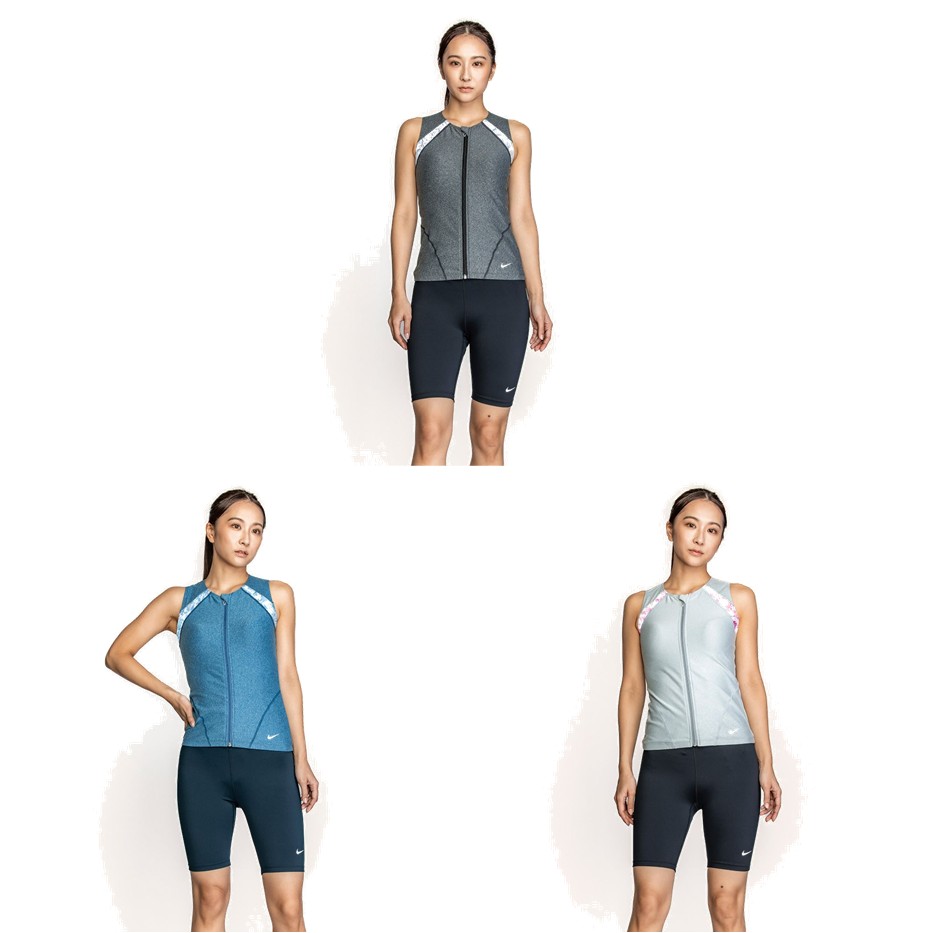 Nike スポーツ用水着/Mサイズ/未使用新品 ナイキ NIKE 水泳水着 レディース FA24 ジップ付き袖なし