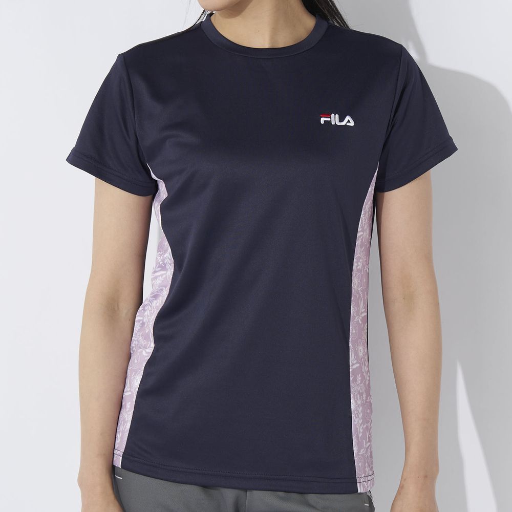 フィラ FILA アウトドアウェア レディース 切替ドライＴシャツ 413613