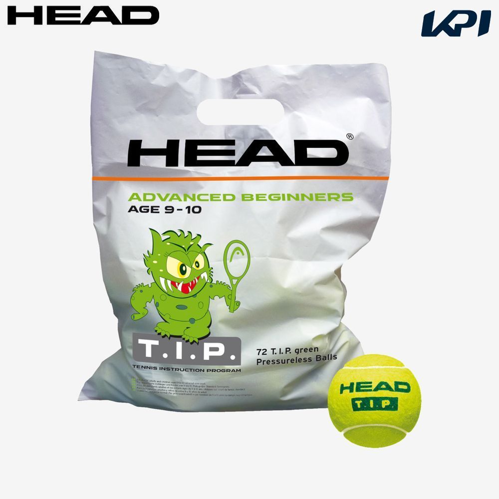 ヘッド HEAD テニスボール T.I.P.GREEN ティーアイピーグリーン 72球入 1ポリバッグ 578280